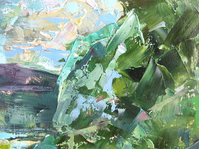 Original Expressionism Landscape Painting by Elena Reient