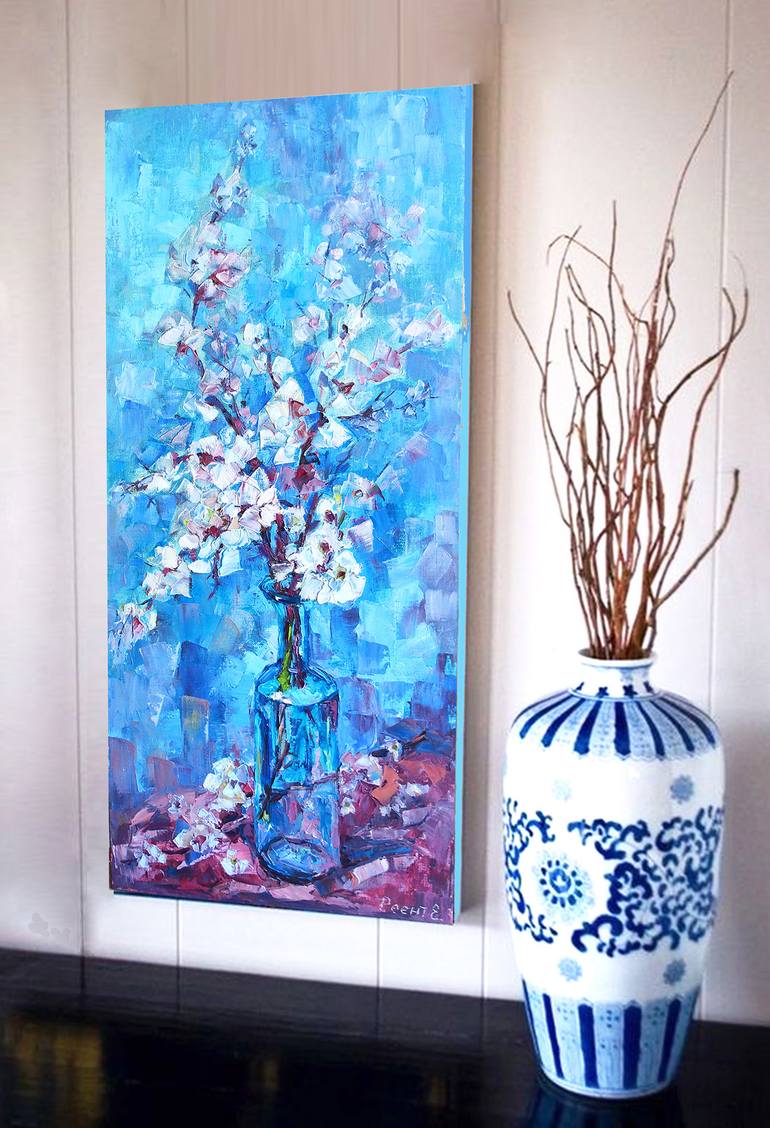 Original Abstract Still Life Painting by Elena Reient