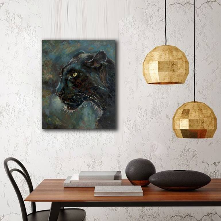 Original Minimalism Animal Painting by Elena Reient