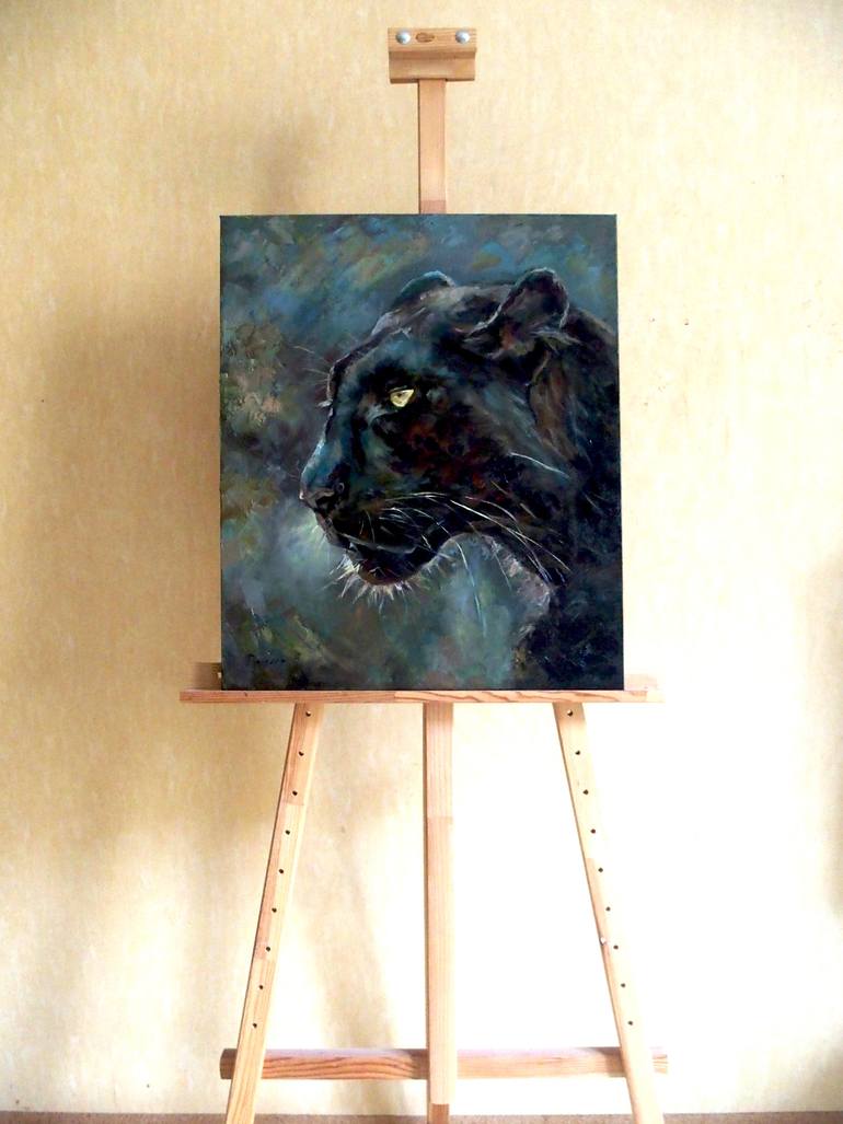 Original Minimalism Animal Painting by Elena Reient