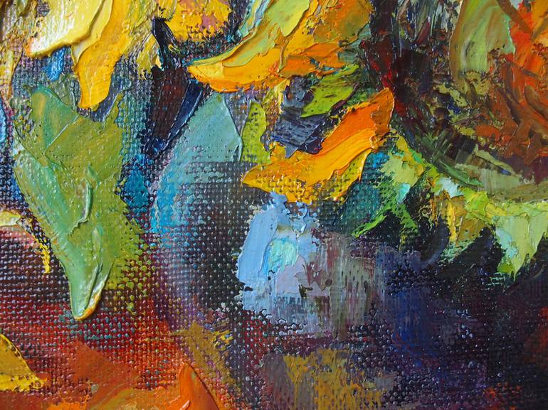 Original Expressionism Still Life Painting by Elena Reient