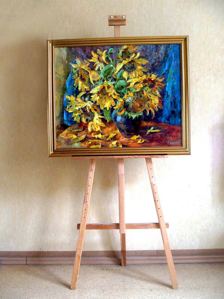 Original Expressionism Still Life Painting by Elena Reient