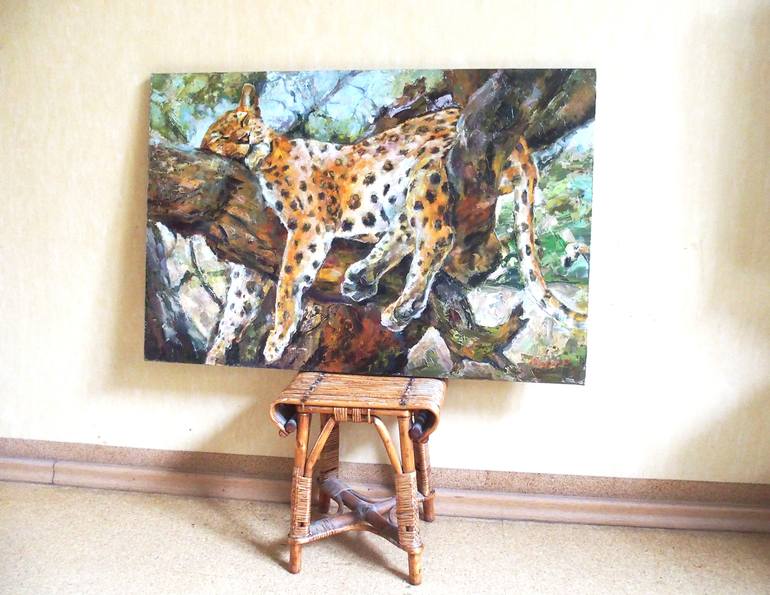 Original Fine Art Animal Painting by Elena Reient