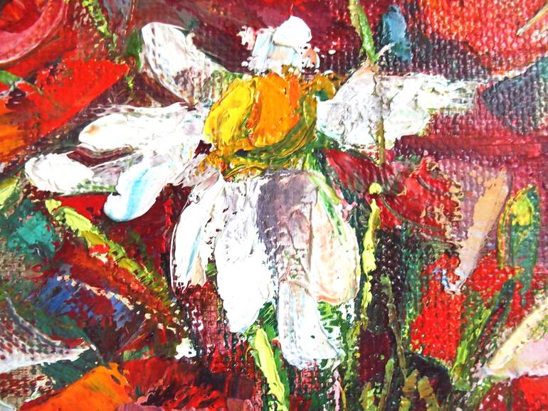 Original Expressionism Still Life Painting by Elena Reient