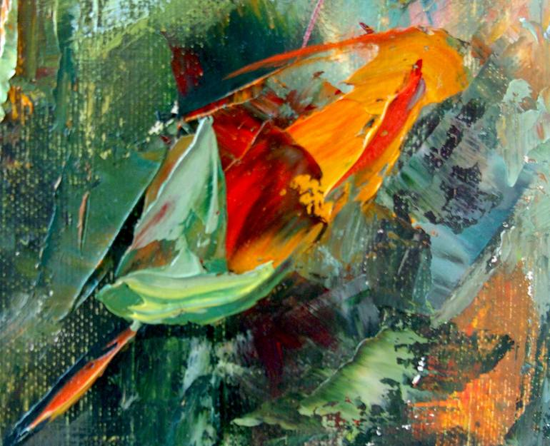 Original Expressionism Floral Painting by Elena Reient