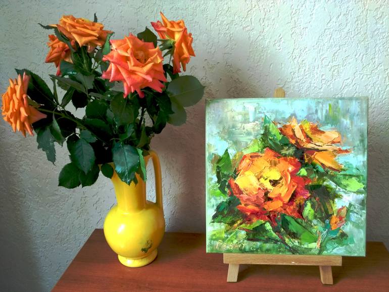 Original Expressionism Botanic Painting by Elena Reient