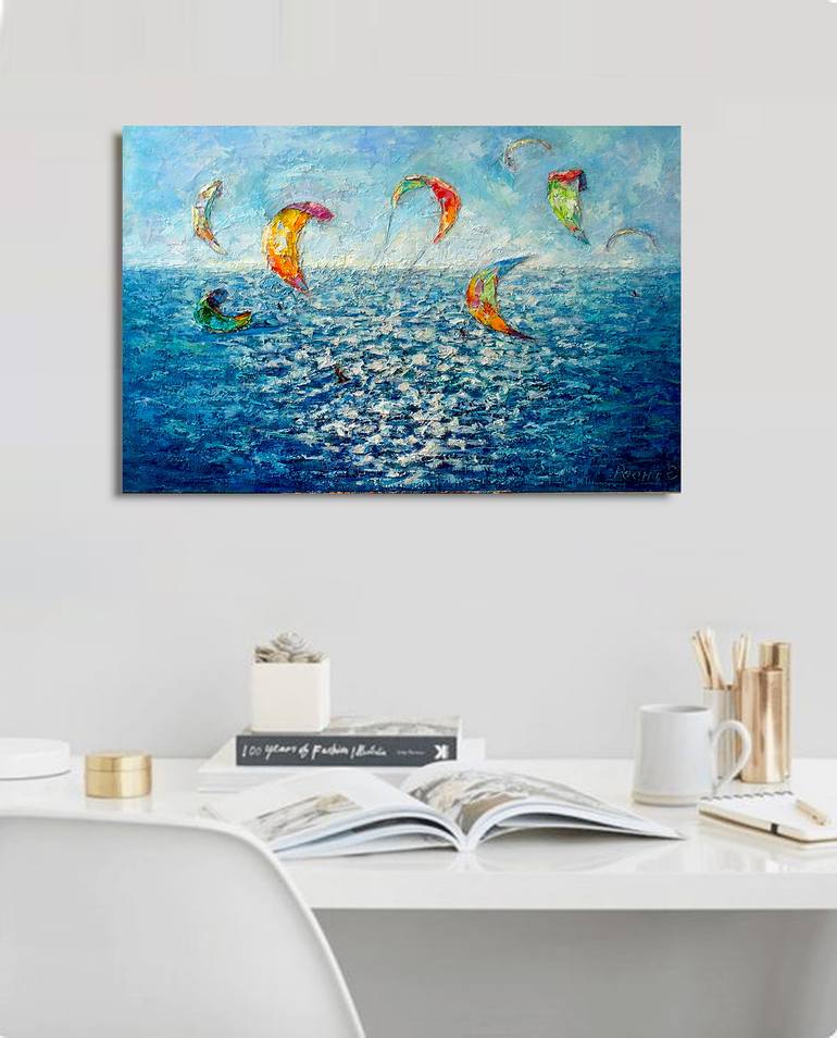 Original Expressionism Sports Painting by Elena Reient