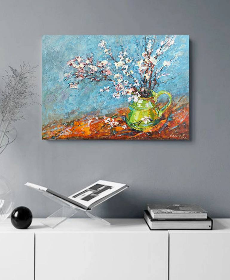 Original Contemporary Floral Painting by Elena Reient