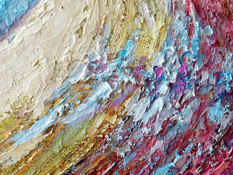 Original Expressionism Beach Painting by Elena Reient