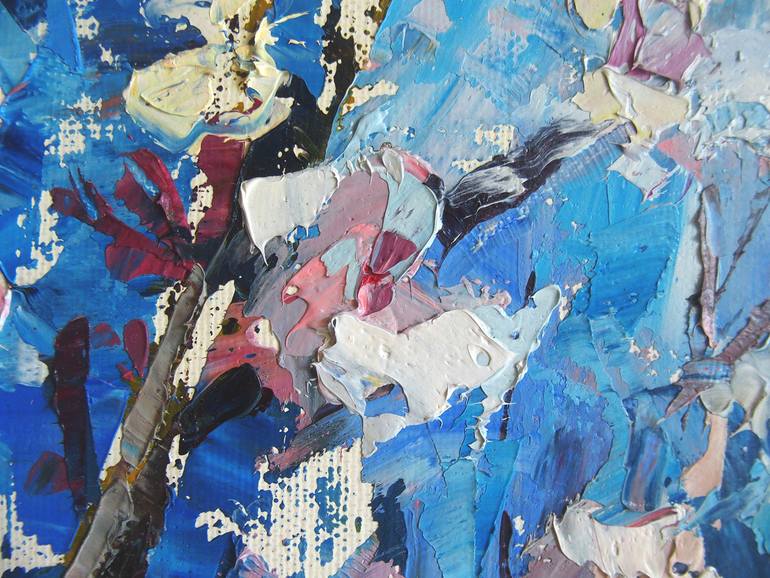 Original Expressionism Nature Painting by Elena Reient