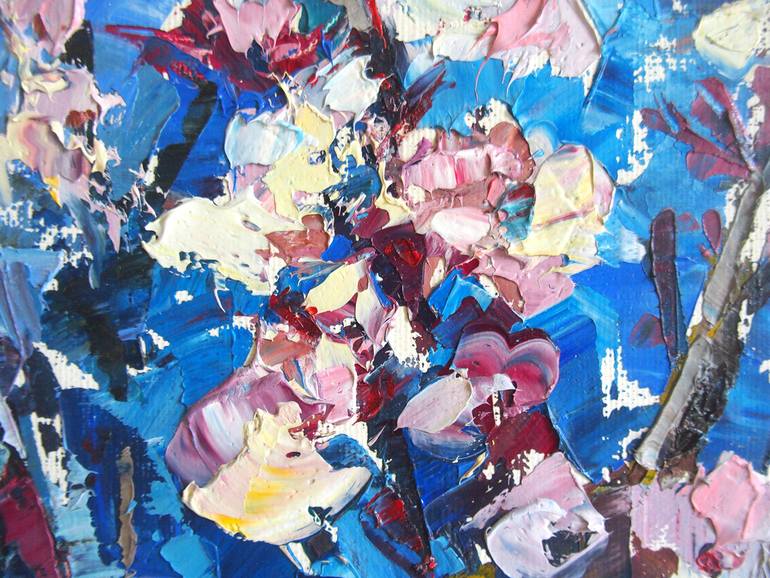 Original Expressionism Nature Painting by Elena Reient