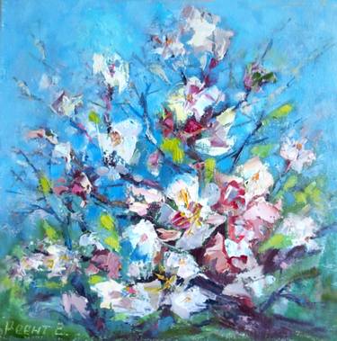 Original Impressionism Nature Painting by Elena Reient