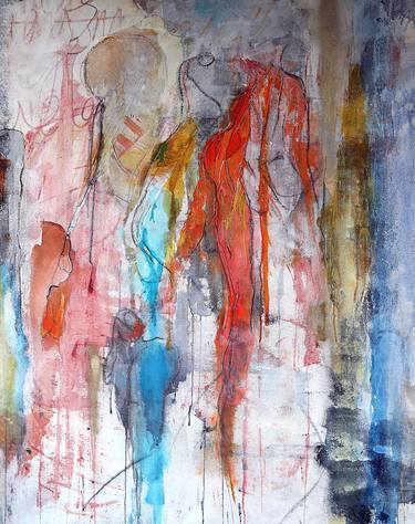 Original Abstract Expressionism Abstract Paintings by Alexia Lavanchy