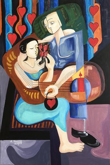 Original Love Paintings by Abdelrahman Shamieh