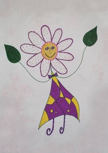 Print of Modern Floral Drawings by Nada Percan