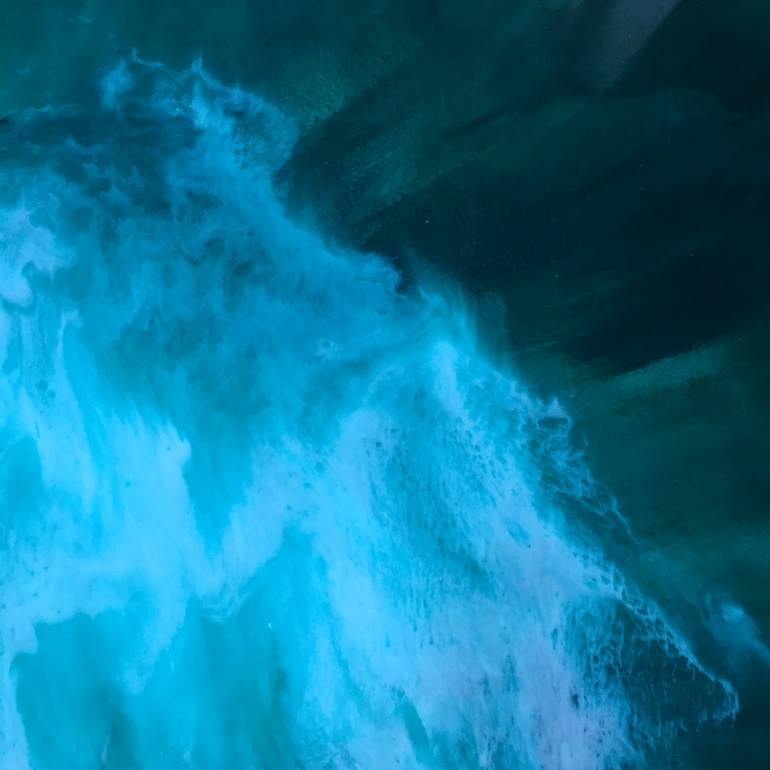 Original Abstract Seascape Painting by Natalie Ellis