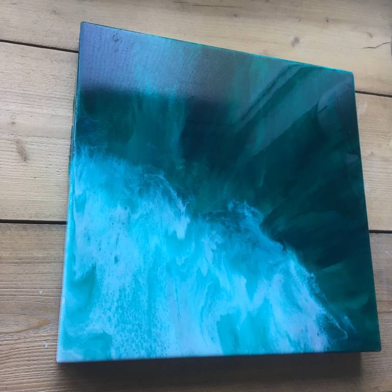 Original Abstract Seascape Painting by Natalie Ellis