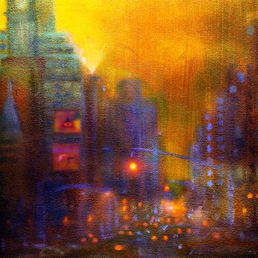 Print of Expressionism Cities Paintings by Allan Linder