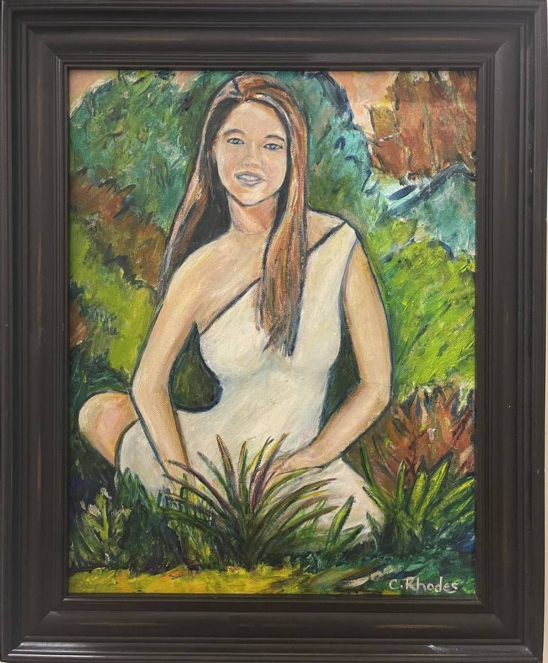 Original Impressionism Women Painting by Corbyn Rhodes