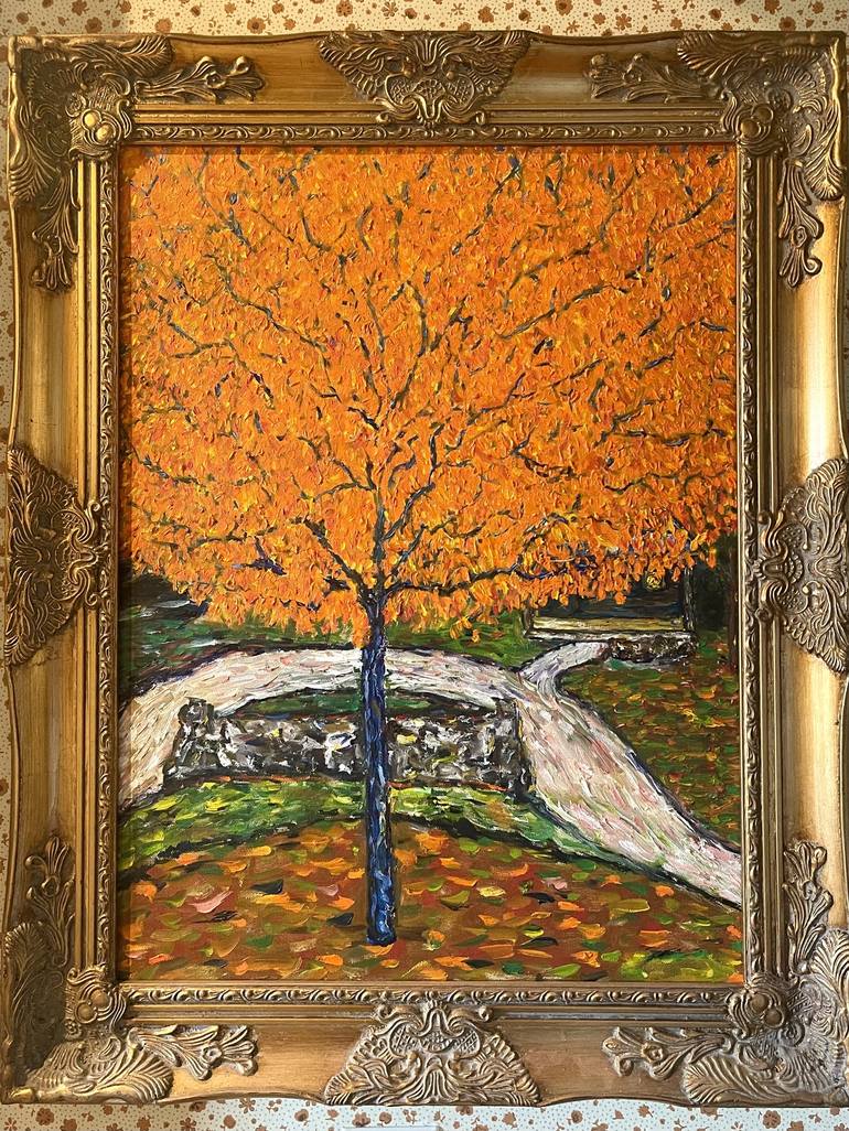 Original Impressionism Tree Painting by Corbyn Rhodes