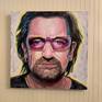 Bono with his signature sunglasses. I’ve been a U2 fan since the early 80’s. From Mullet to a buzz cut Bono has had many different styles and looks.
24” x 24” x 1.5” acrylic on a gallery wrapped canvas.