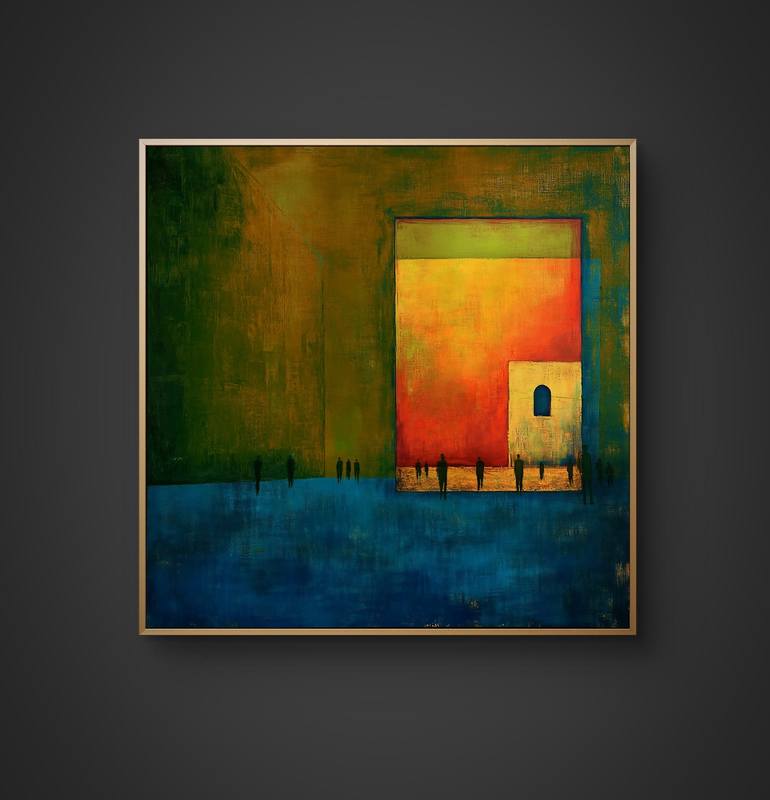 Original Abstract Expressionism Abstract Painting by Miles Cantelou