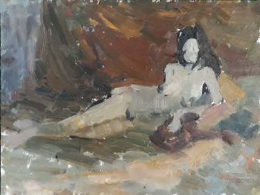 Print of Portraiture Nude Paintings by Kateryna Shyman