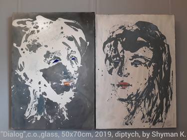 Diptych "Dialog" - Limited Edition of 1 thumb