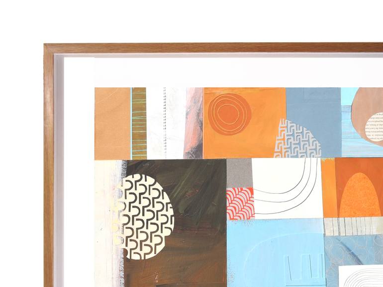 Original Abstract Expressionism Abstract Collage by Will Leonard