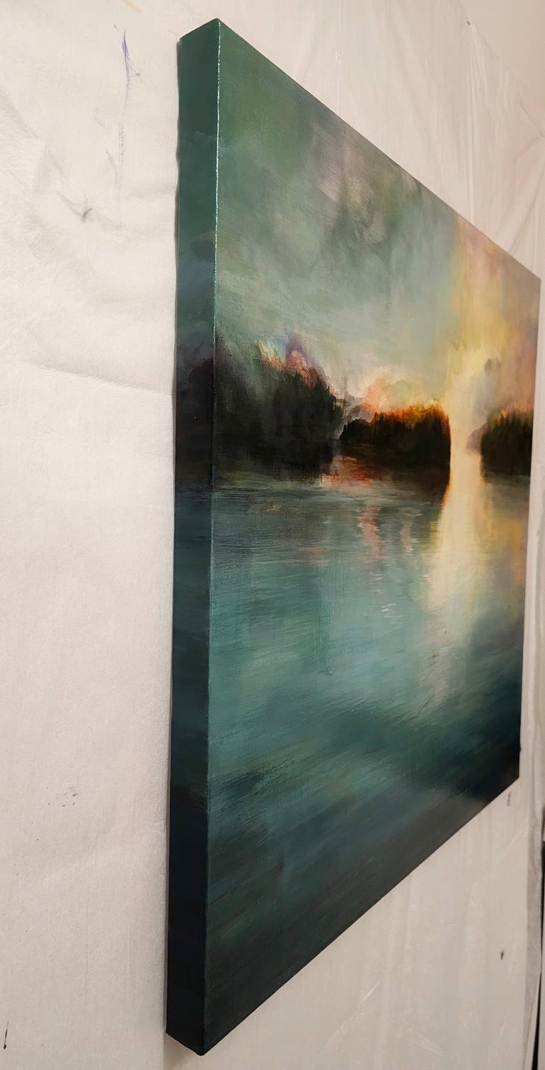Original Contemporary Seascape Painting by Frances Obie