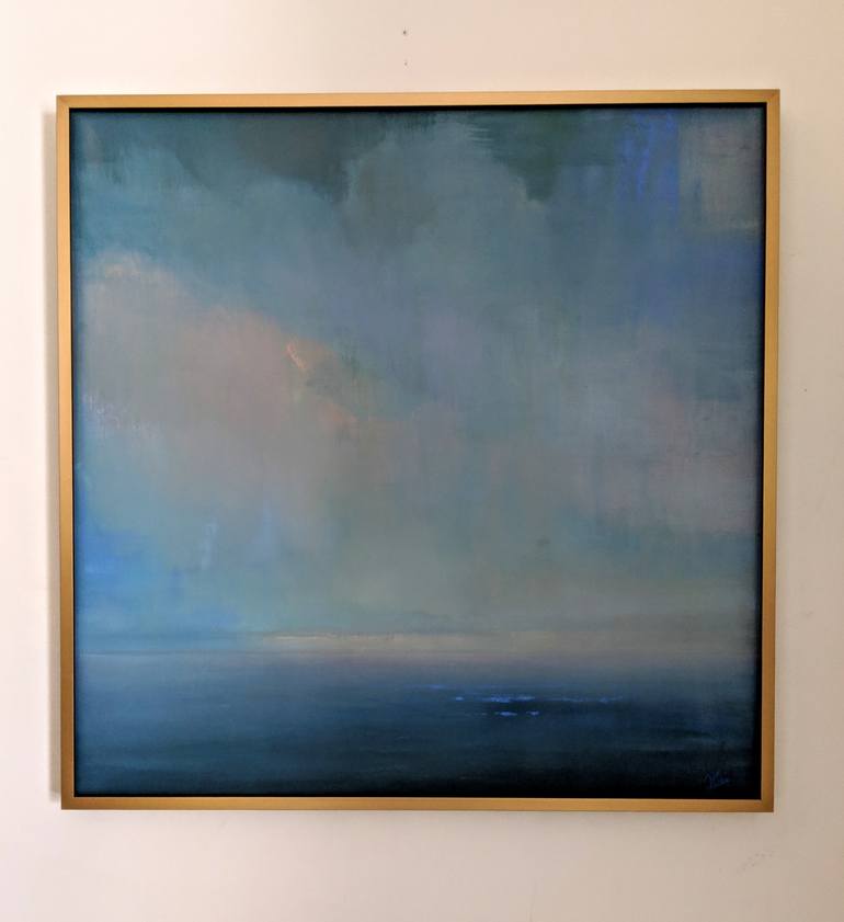 Original Abstract Seascape Painting by Frances Obie