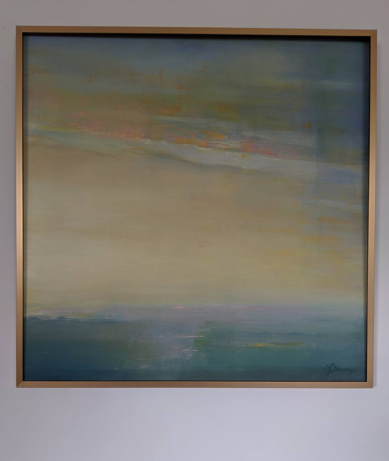 Original Abstract Seascape Painting by Frances Obie