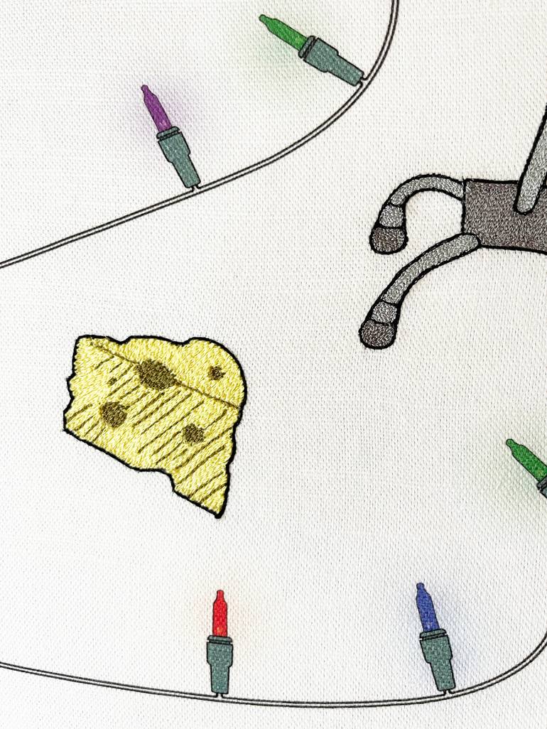 Original Conceptual Humor Mixed Media by Chuck Stolarek