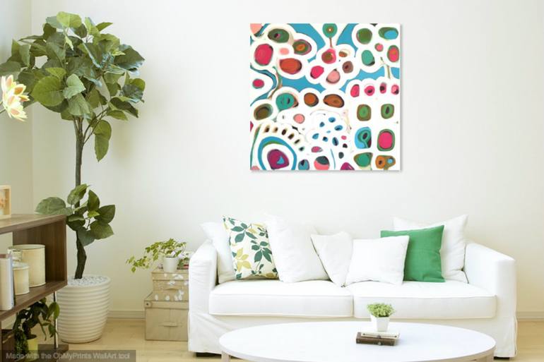 Original Abstract Floral Painting by Sarah Morrow