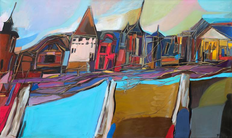 Original Architecture Painting by Igor Oster