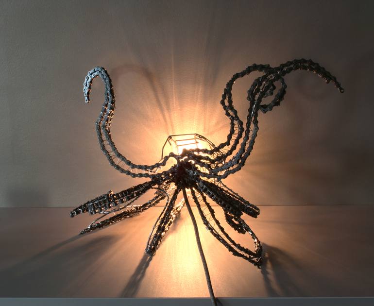 Original Abstract Light Sculpture by Vassil Ralchev