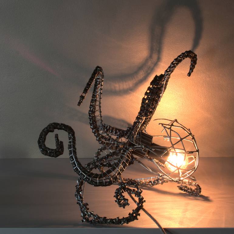 Original Abstract Light Sculpture by Vassil Ralchev