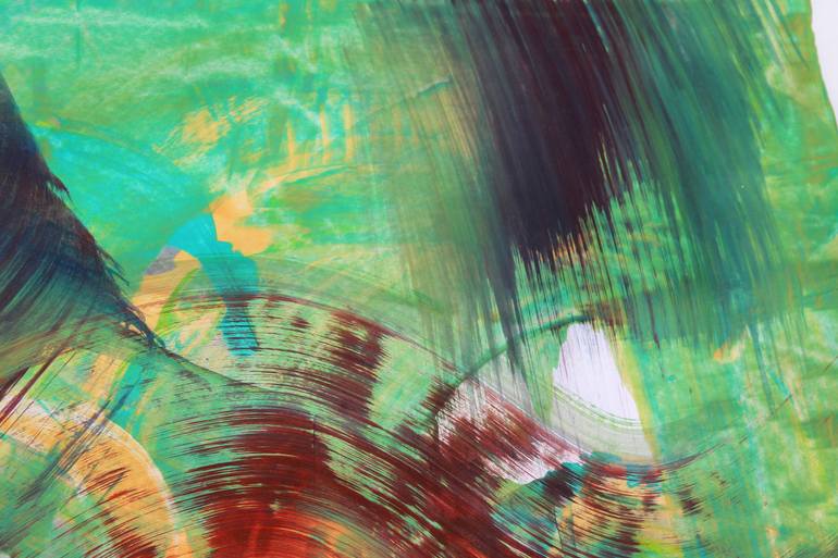 Original Conceptual Abstract Painting by Toli Menkiv