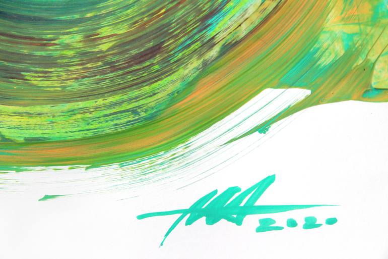 Original Conceptual Abstract Painting by Toli Menkiv