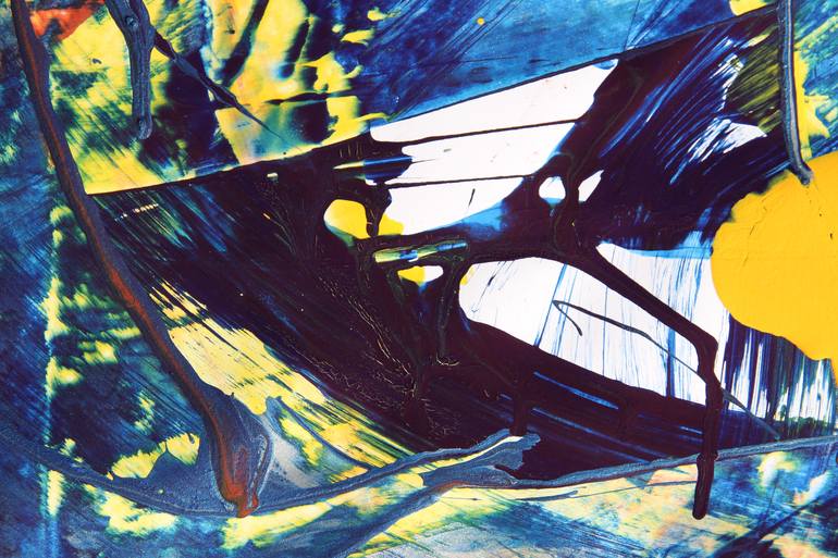 Original Conceptual Abstract Painting by Toli Menkiv