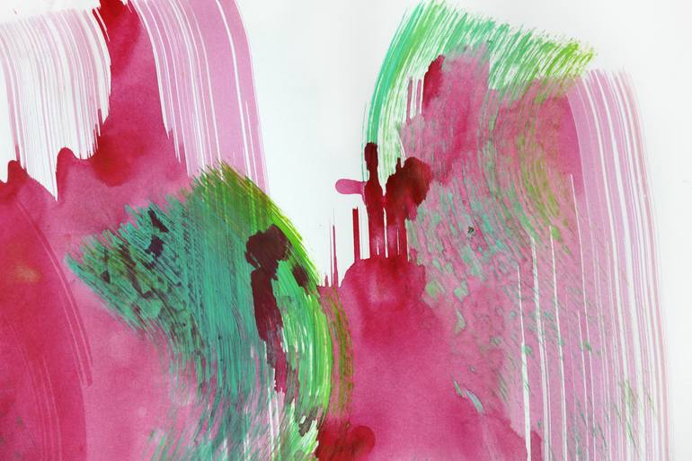 Original Conceptual Abstract Painting by Toli Menkiv