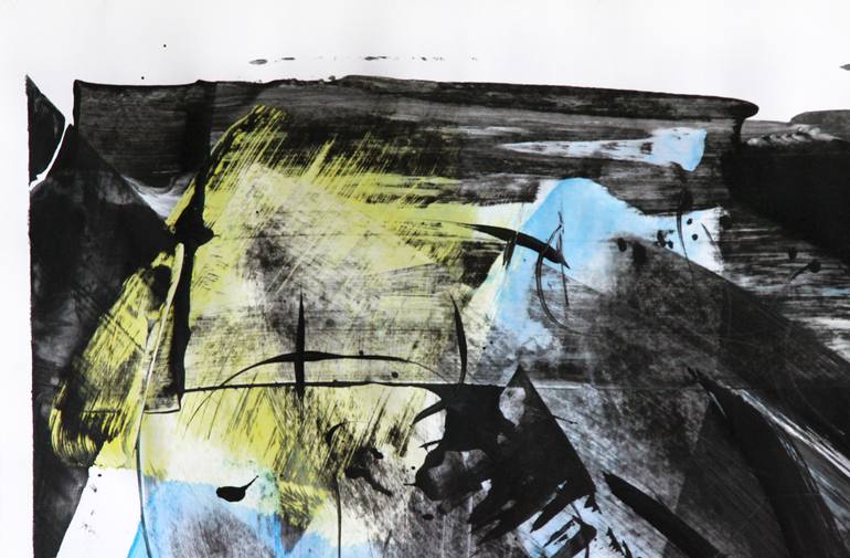 Original Conceptual Abstract Painting by Toli Menkiv