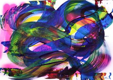 Original Abstract Paintings by Toli Menkiv