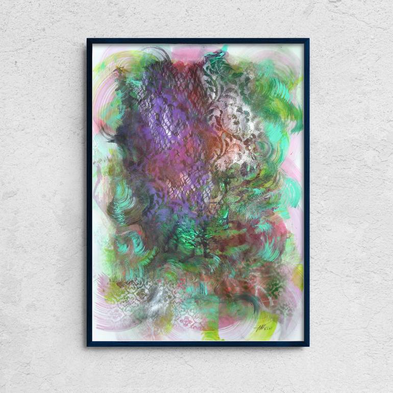 Original Fine Art Abstract Painting by Toli Menkiv