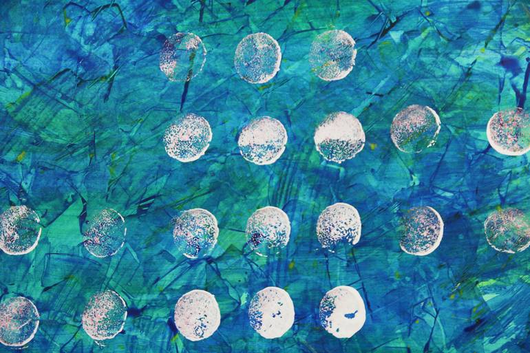 Original Conceptual Abstract Painting by Toli Menkiv