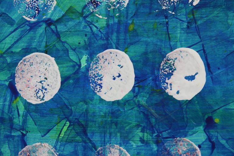 Original Conceptual Abstract Painting by Toli Menkiv