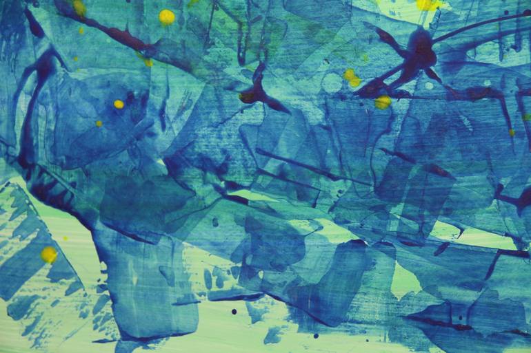 Original Conceptual Abstract Painting by Toli Menkiv