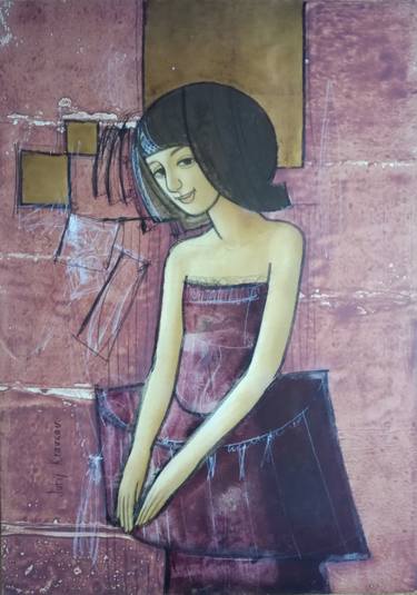 Print of Women Paintings by Jurij Kravcov