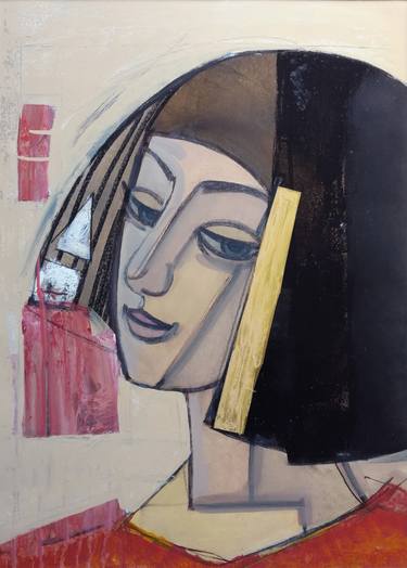 Print of Abstract Women Paintings by Jurij Kravcov
