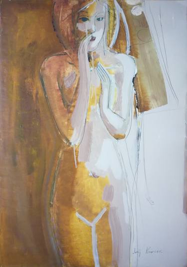 Print of Fine Art Women Paintings by Jurij Kravcov